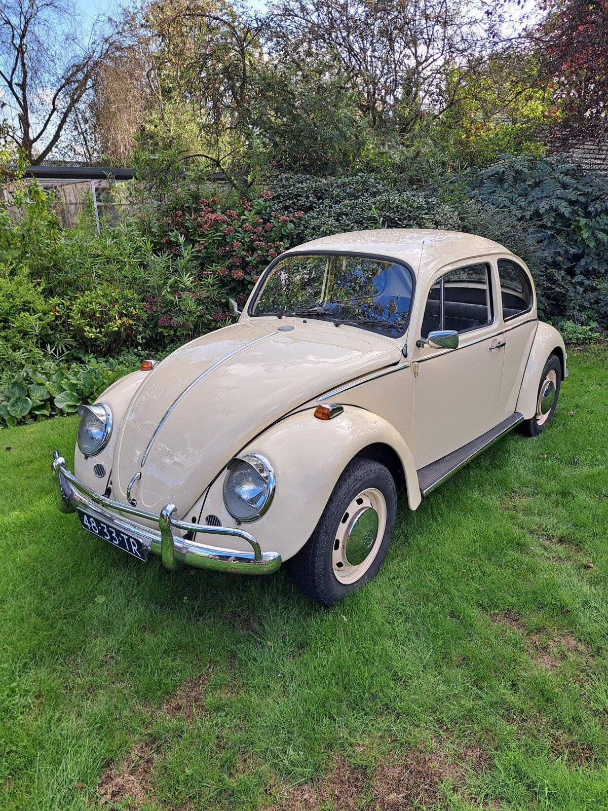 Volkswagen 1200 1.2 1972 Wit, Auto's, Achterwielaandrijving, 4 cilinders, Wit, Leder