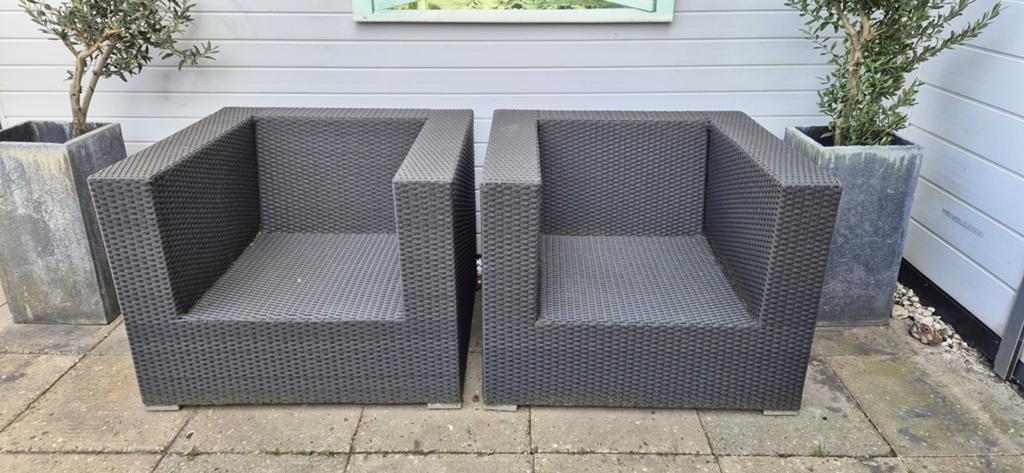Gratis tuinstoelen incl kussens, Ophalen, Zo goed als nieuw