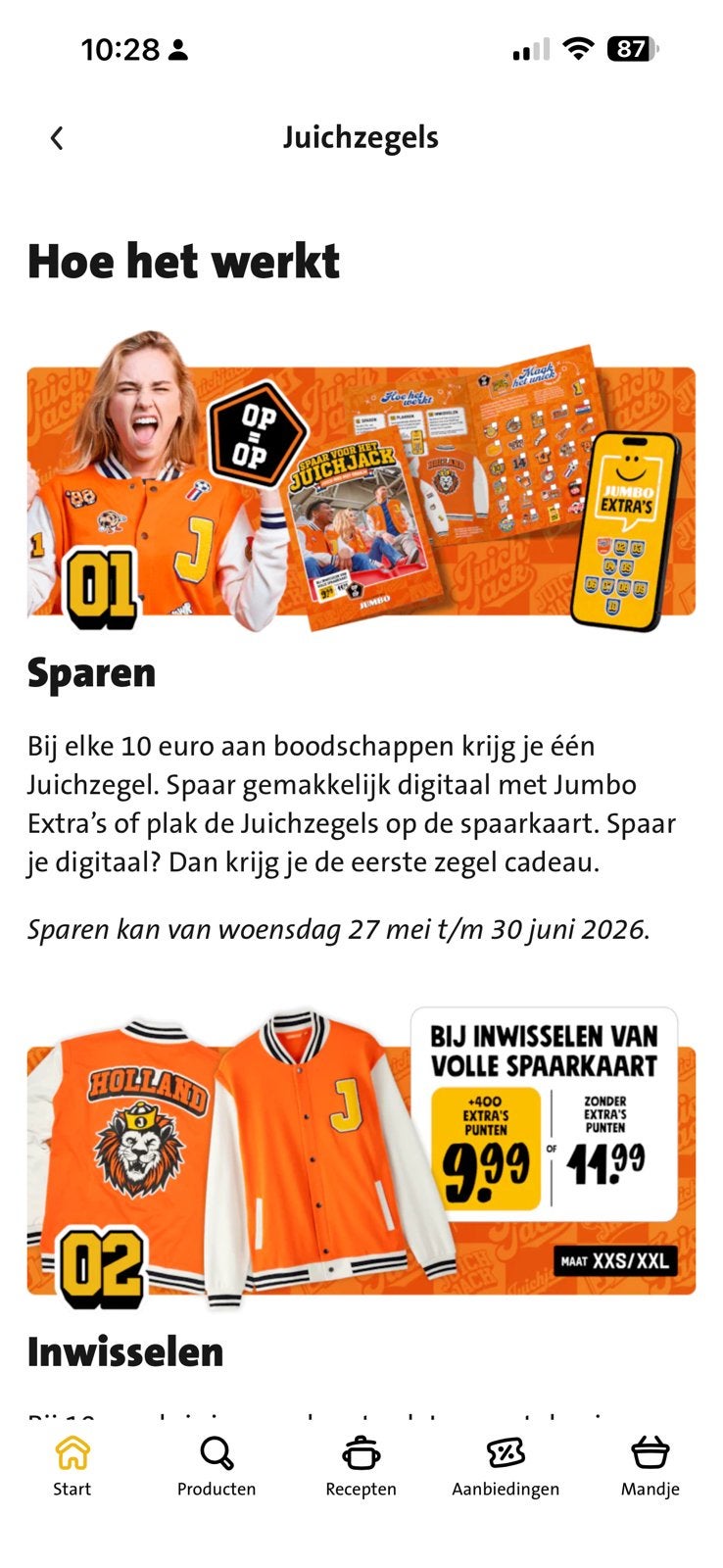 5 kaarten juichzegels jumbo, Seizoenskaart, Eén persoon, Oktober