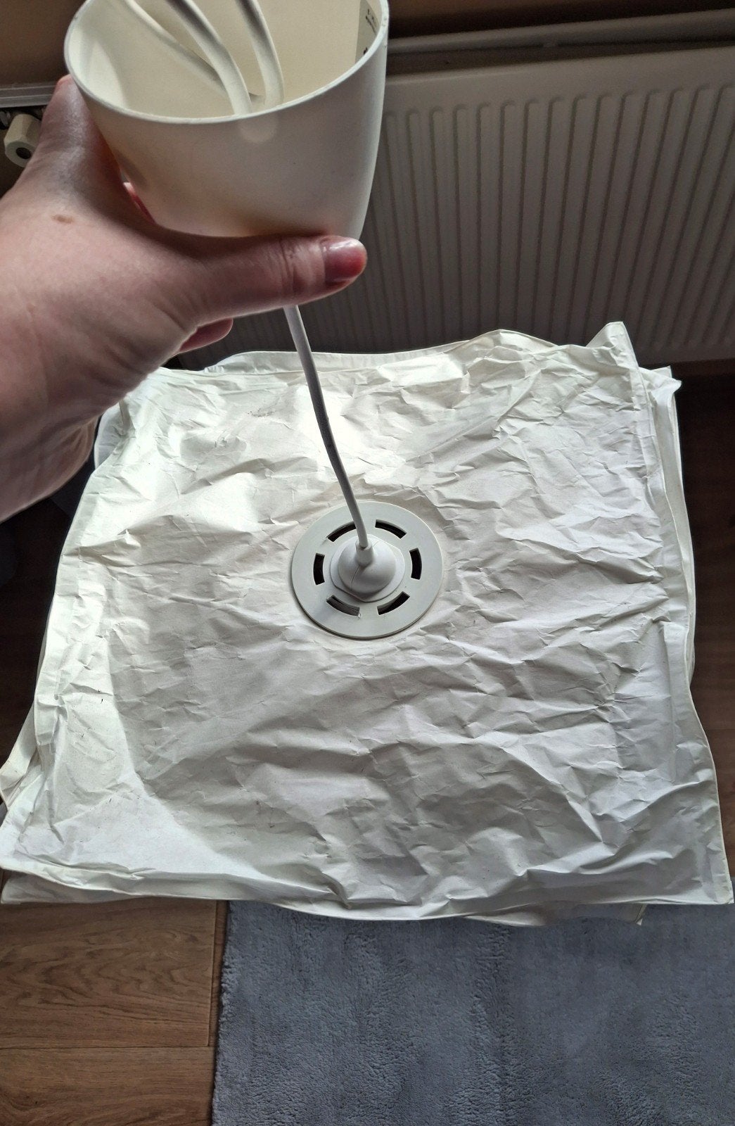 Ikea hanglamp KRUSNING, Hanglamp, Wit, Ophalen of Verzenden, Overige vormen