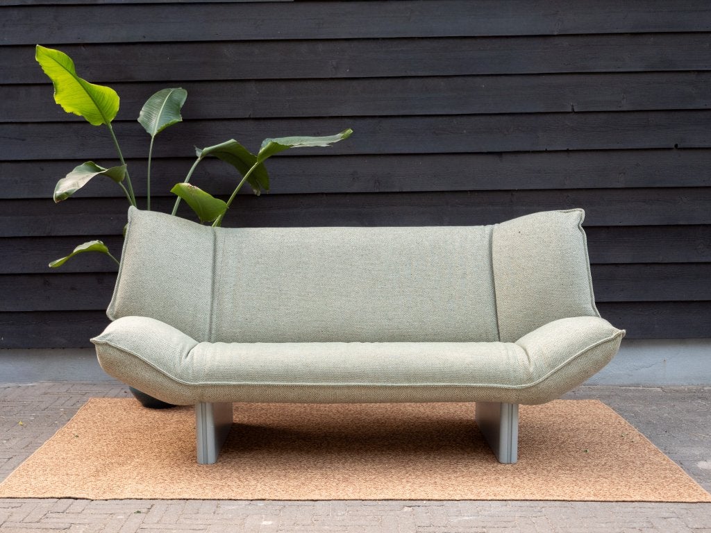 Leolux Tango | 2-zits design bank | Groen Beige Wol, Leolux, Info@leolux.nl, Tweepersoons, 75 tot 100 cm