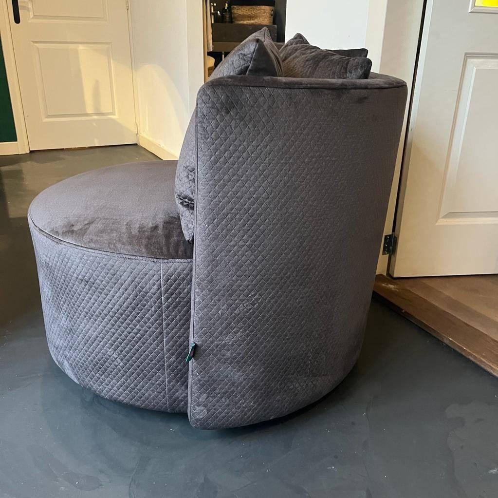 Draaifauteuil rond bruin voorraad laagste actie prijs