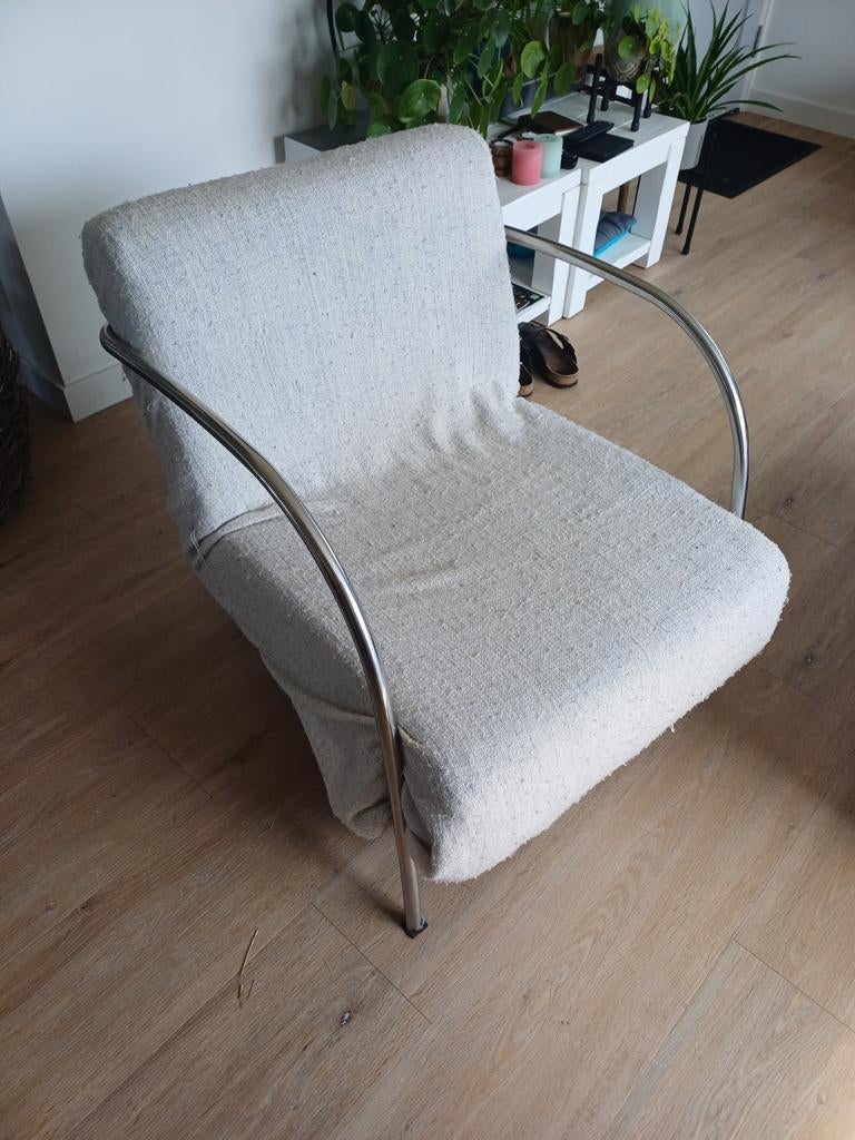 Barokstijl fauteuil afneembare hoes., Ophalen, Barokke modern combi, 75 tot 100 cm, Zo goed als nieuw