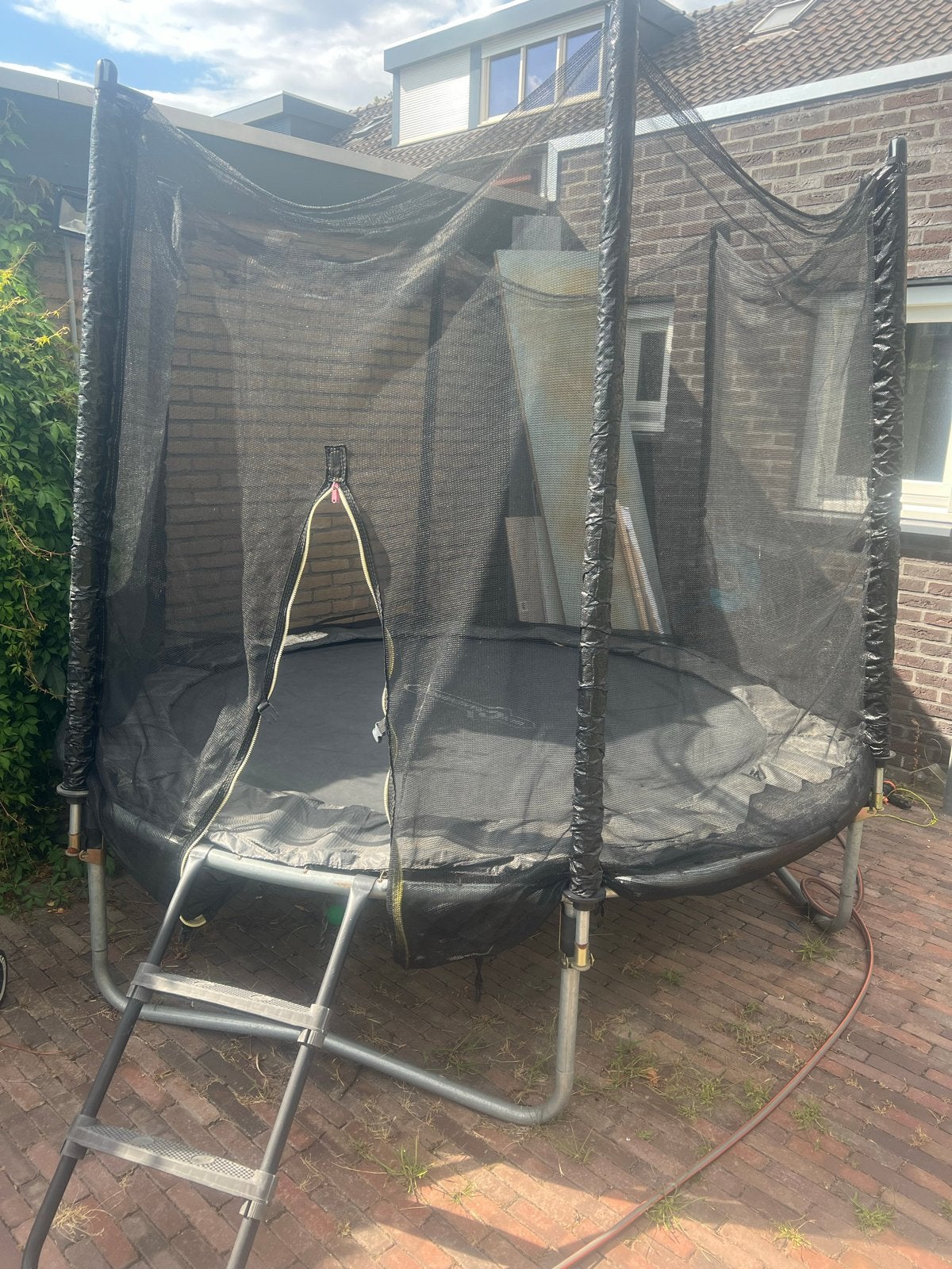 Trampoline 2.44m met veiligheidsnet (Cranenbroek), Ophalen, Gebruikt
