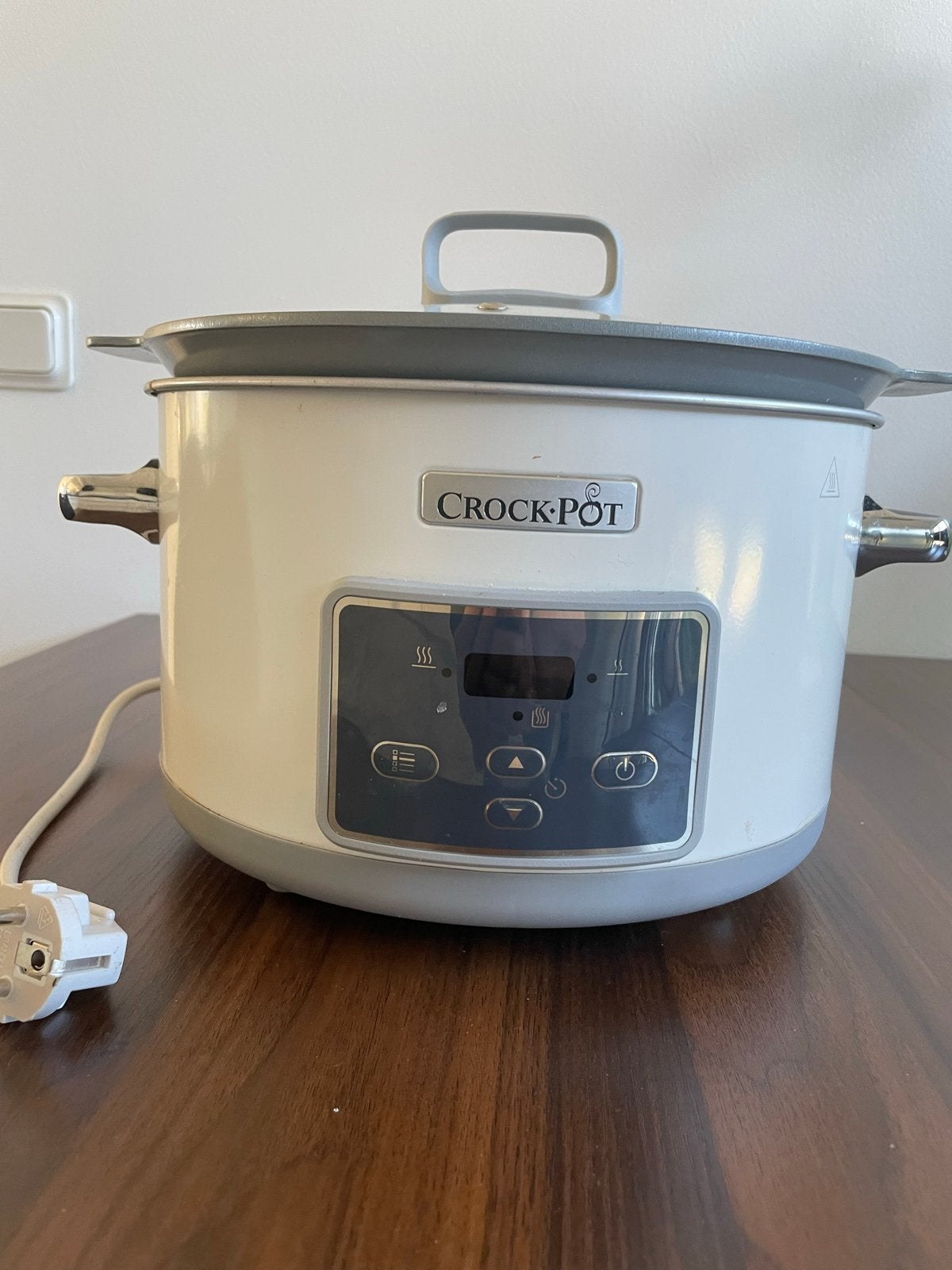 Crock-Pot Slowcooker - 4,7 liter met keramische binnenpan, Witgoed en Apparatuur, Slowcookers, Ophalen of Verzenden, Timer, Zo goed als nieuw