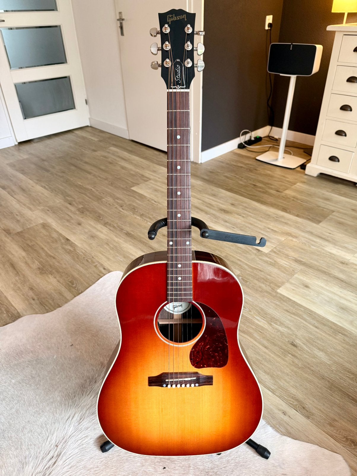 Gibson J45 Studio Rosewood Burst, Ophalen, Zo goed als nieuw, Western- of Steelstringgitaar