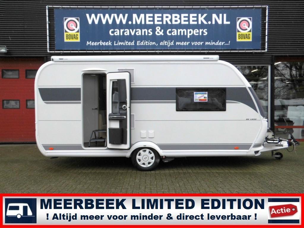 Hobby De Luxe 460 SFF +MOVER +LUIFEL +AIRCO ETC, Caravans en Kamperen, Caravans, Schokbreker, Hobby, Treinzit, Tot en met 3