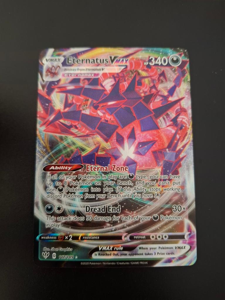 Eternatus VMAX #117 Pokemon Darkness Ablaze, Hobby en Vrije tijd, Verzamelkaartspellen | Pokémon, Ophalen of Verzenden