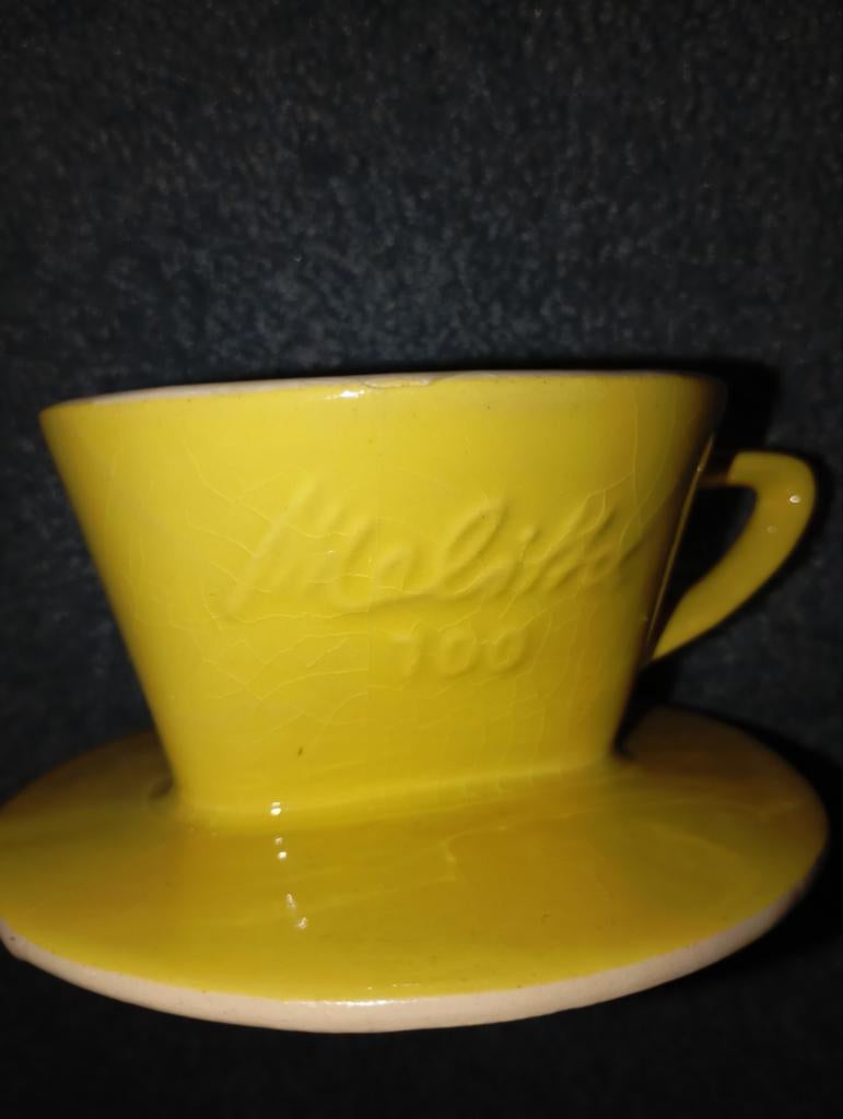 Vintage Melitta koffie Filter 100 Geel, Ophalen of Verzenden