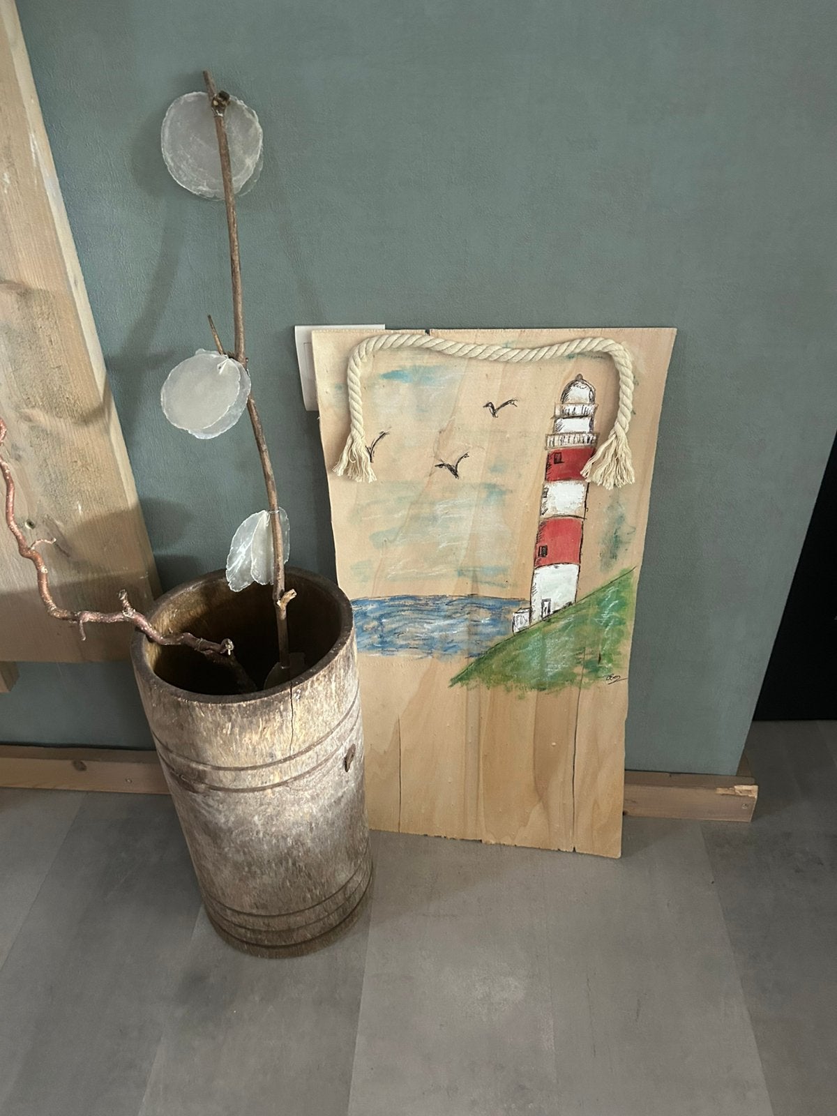 Vuurtorenschildering, Ophalen of Verzenden, Zo goed als nieuw
