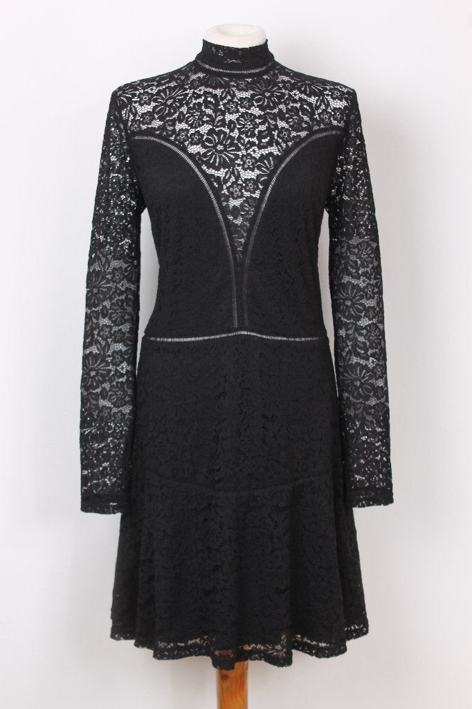 Feest! Kanten jurk van GUESS maat 42 (XL), Kleding | Dames, Guess, Zwart, Maat 42/44 (L), Ophalen of Verzenden