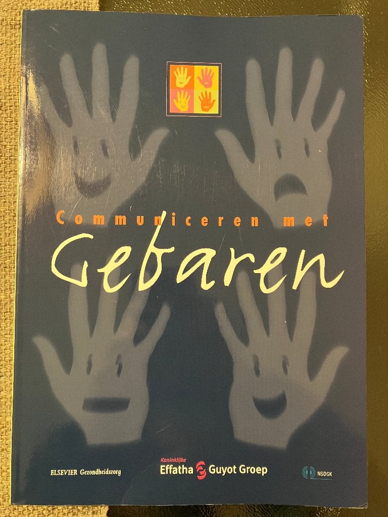 Communiceren met gebaren, Ophalen of Verzenden, Zo goed als nieuw, Elsevier Gezondheidszorg