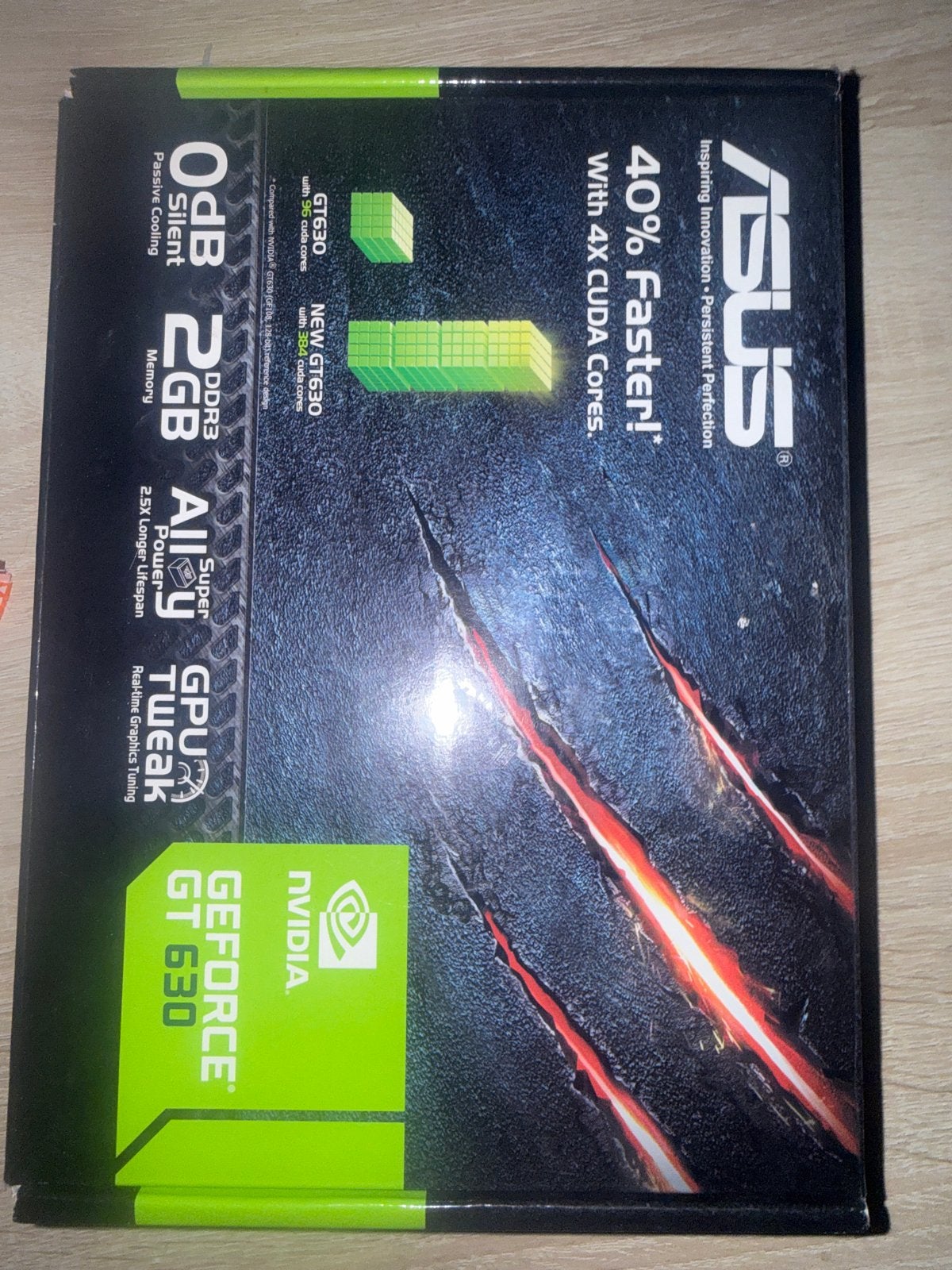 ASUS GeForce GT 630 Grafische Kaart - 2GB DDR3, Passief, Computers en Software, Videokaarten, GDDR3, Ophalen of Verzenden, Zo goed als nieuw