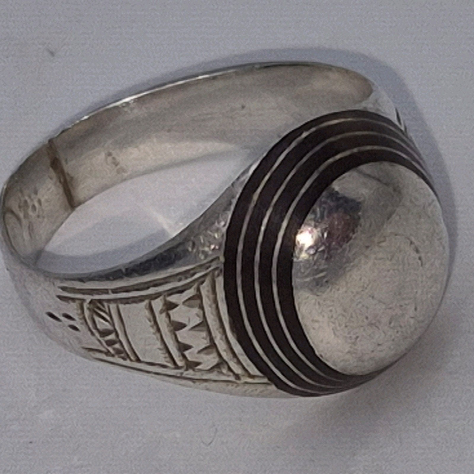Aparte vintage Touareg ring zilver - maat 18, Sieraden, Tassen en Uiterlijk, 18 tot 19, Gebruikt, Verzenden, Dame of Heer
