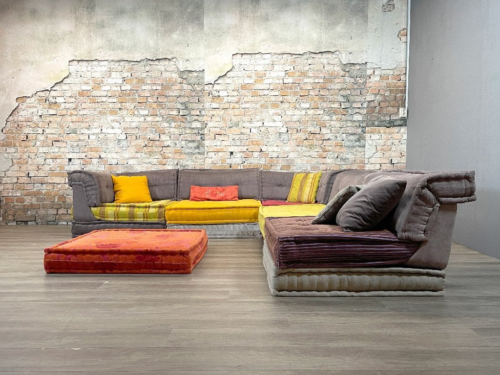 Roche Bobois Mah Jong – Meerkleurig stof | Hans Hopfer, Ophalen, 250 tot 300 cm, Overige maten, Design