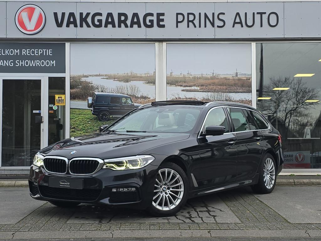 BMW 5 Serie Touring 520d High Executive |CLIMA|PANORAMADAK|L, Auto's, BMW, Achterwielaandrijving, Euro 6, 2000 kg, Zwart