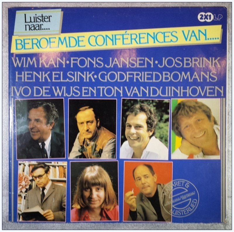 LP: Beroemde conferences [2414]  [CdViNe], Overige genres, Ophalen of Verzenden, Zo goed als nieuw, 12 inch