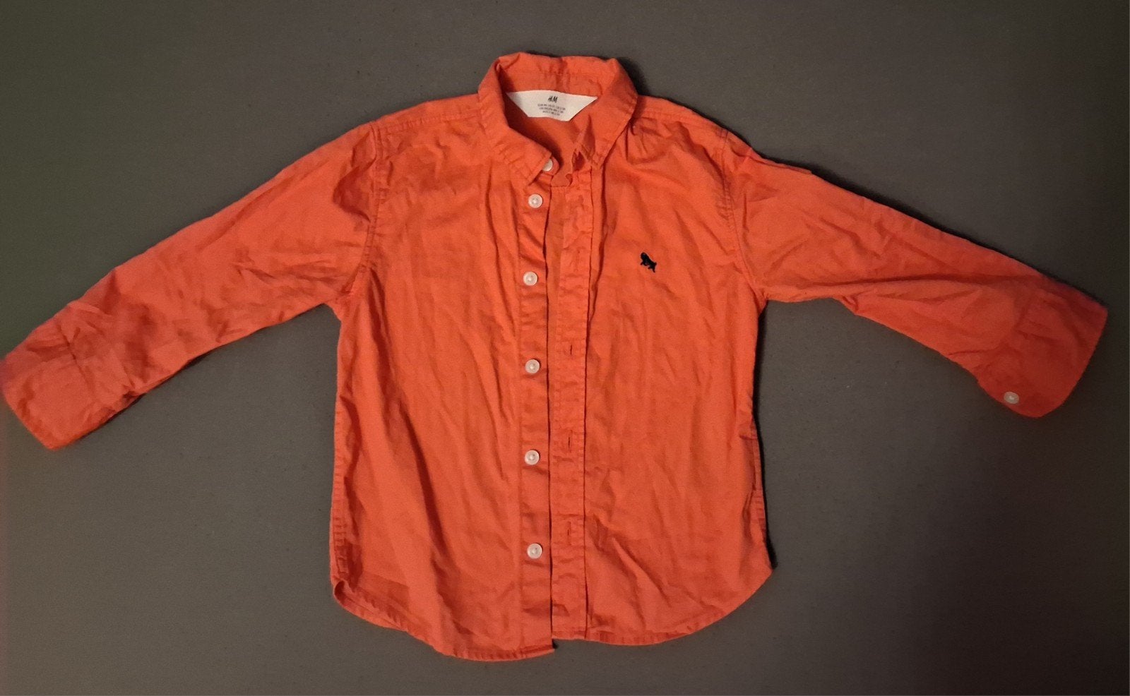 Rood H&M overhemd voor jongens - maat 98, Ophalen of Verzenden, Gebruikt, H&M, Jongen