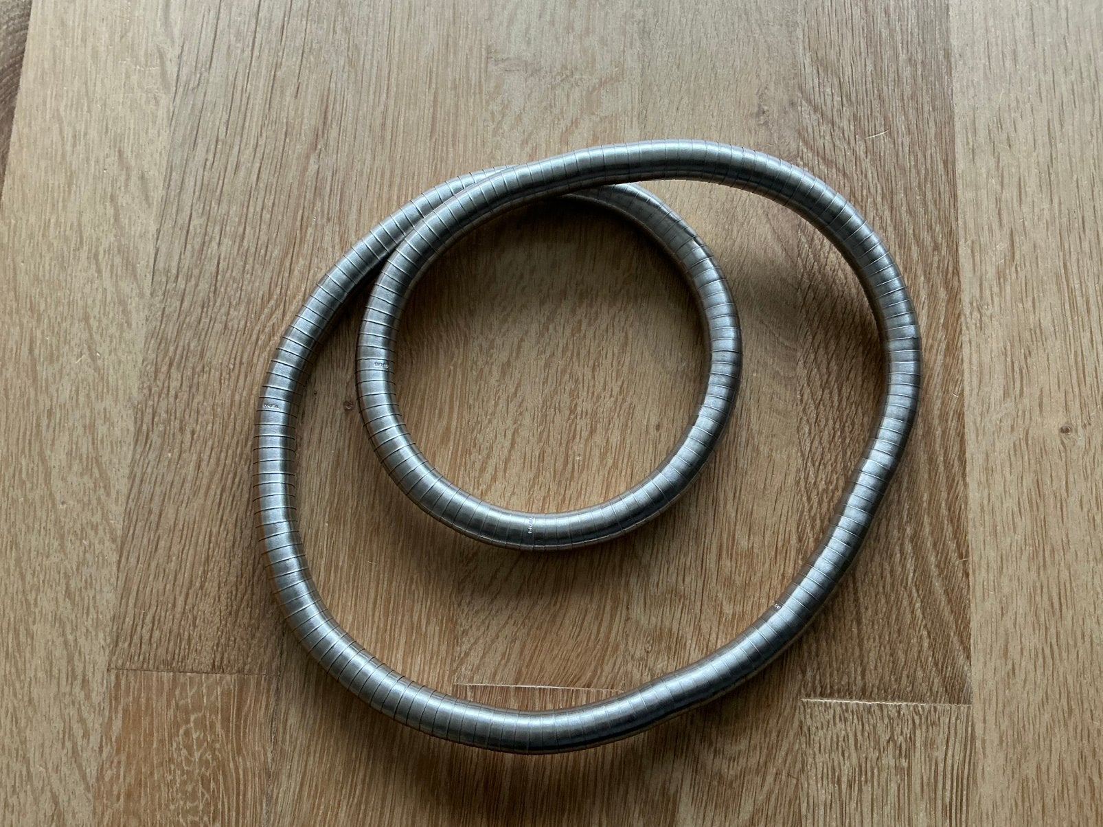 Originele brede Breil slangenketting., Ophalen of Verzenden, Zo goed als nieuw, Zilver, Overige materialen