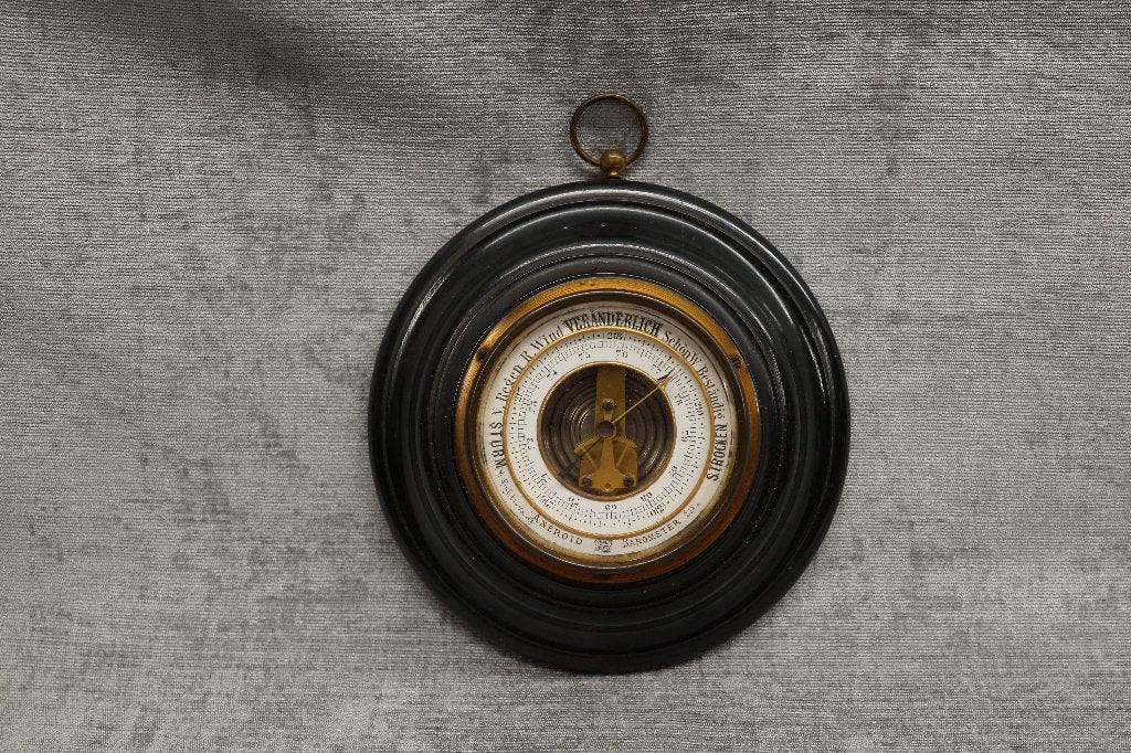 Prachtige E Leybold's Coln Antieke Aneroid Barometer, Ophalen of Verzenden, Gebruikt, Barometer