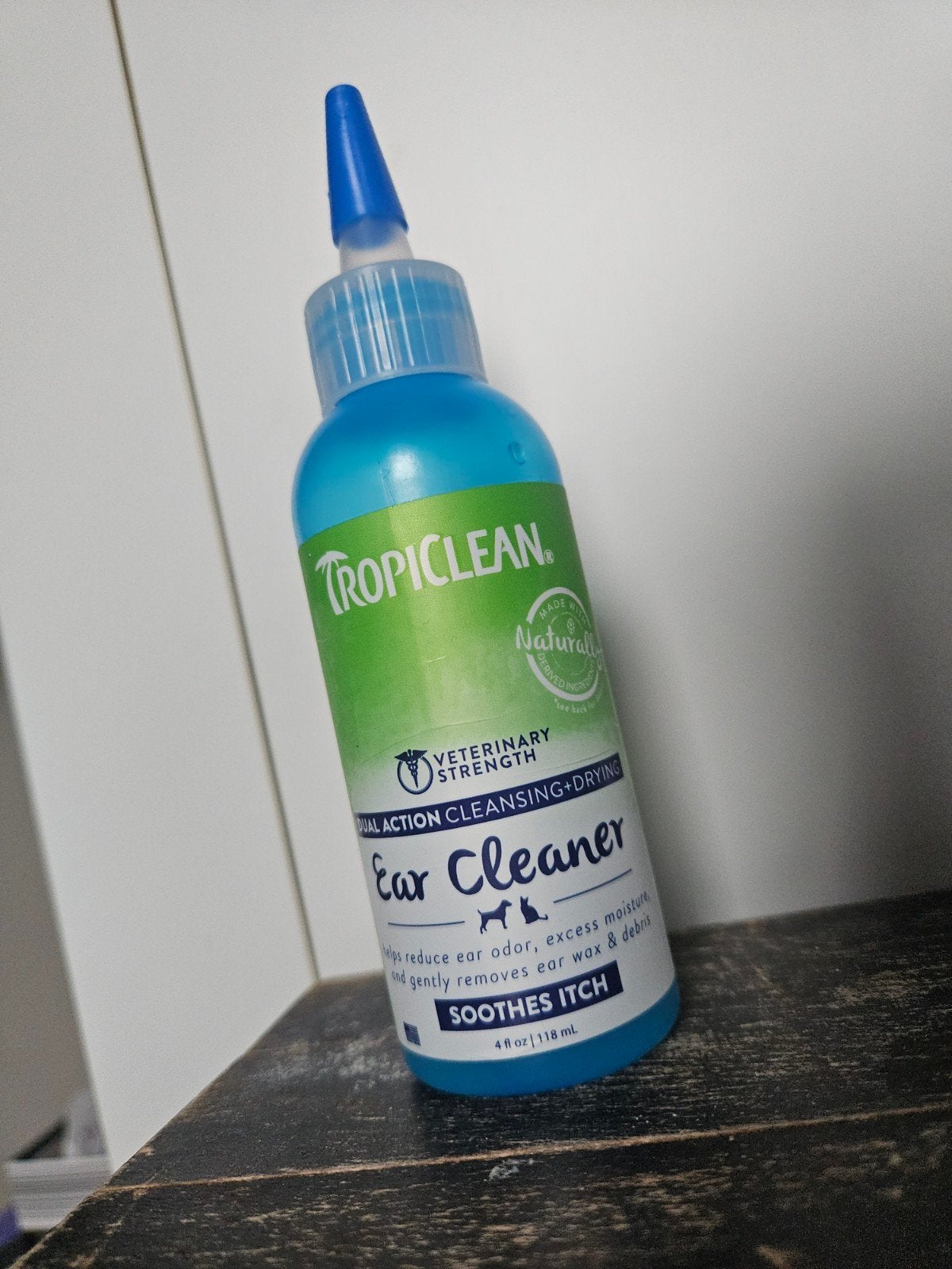 TropiClean - Dual Action Ear Cleaner kat en/of hond, Ophalen of Verzenden, Gebruikt