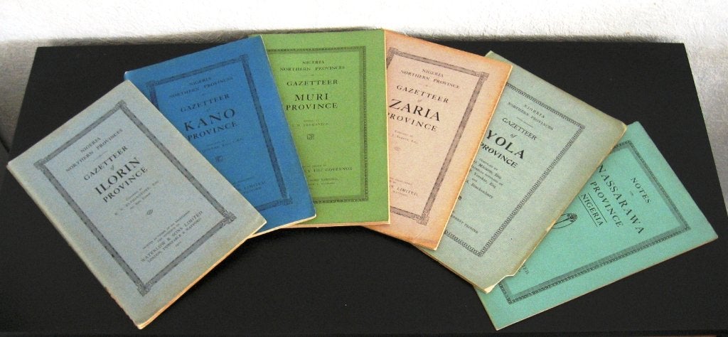 Gazetteer of Yola Kano Ilorin Nassarawa Zaria Muri 1920-27, Ophalen of Verzenden