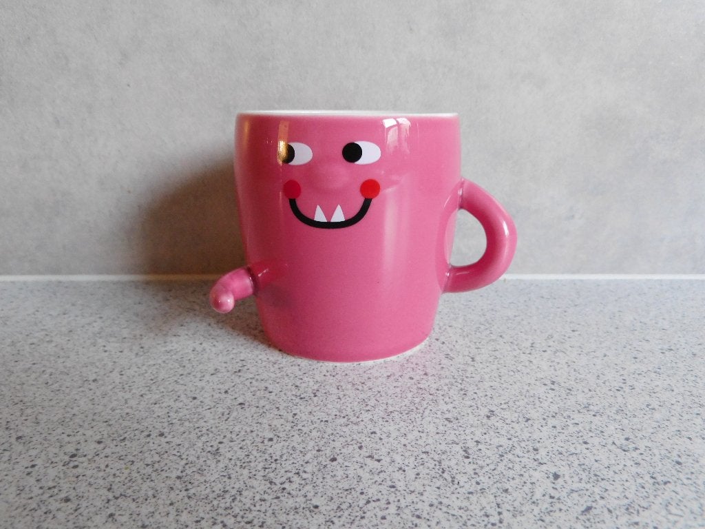 Mok 180 ml. Pink Designed with Love Denmark, Overige merken, Ophalen of Verzenden, Zo goed als nieuw, Overige stijlen