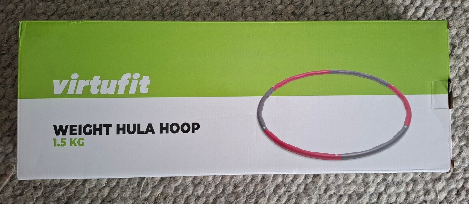 VirtuFit Weighted Hula Hoop 1.5 kg - Fitness Hoelahoep, Sport en Fitness, Hoelahoeps, Ophalen, Zo goed als nieuw