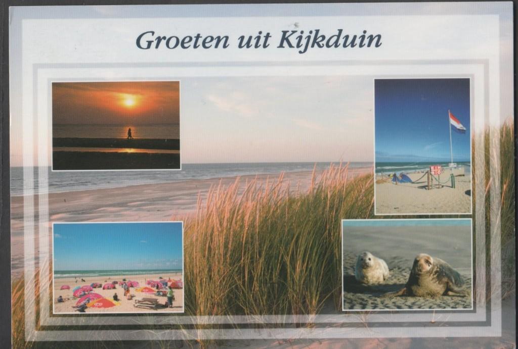 Kijkduin 5 luik gelopen 2010 met zegel, Verzenden, 1980 tot heden, Ongelopen, Zuid-Holland