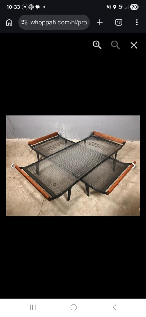 Auping Cleopatra bedden - Set van 2, Ophalen, Zo goed als nieuw, Eenpersoons, 90 cm
