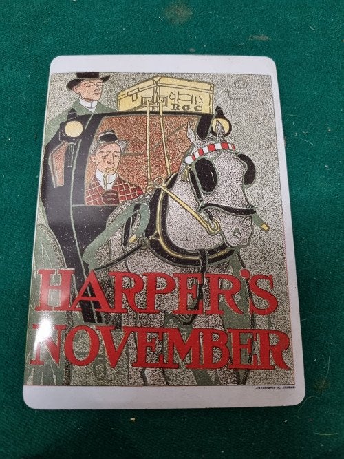 Muurhanger harpers november emaille, Huis en Inrichting, Woonaccessoires | Wanddecoraties, Ophalen of Verzenden, 'T Olde Gre-j