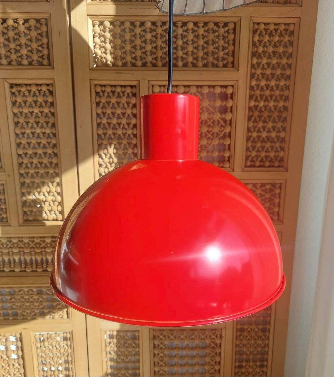 Vintage Scandinavische Design Hanglamp, Ophalen of Verzenden, Zo goed als nieuw, Metaal, Scandinavisch Design