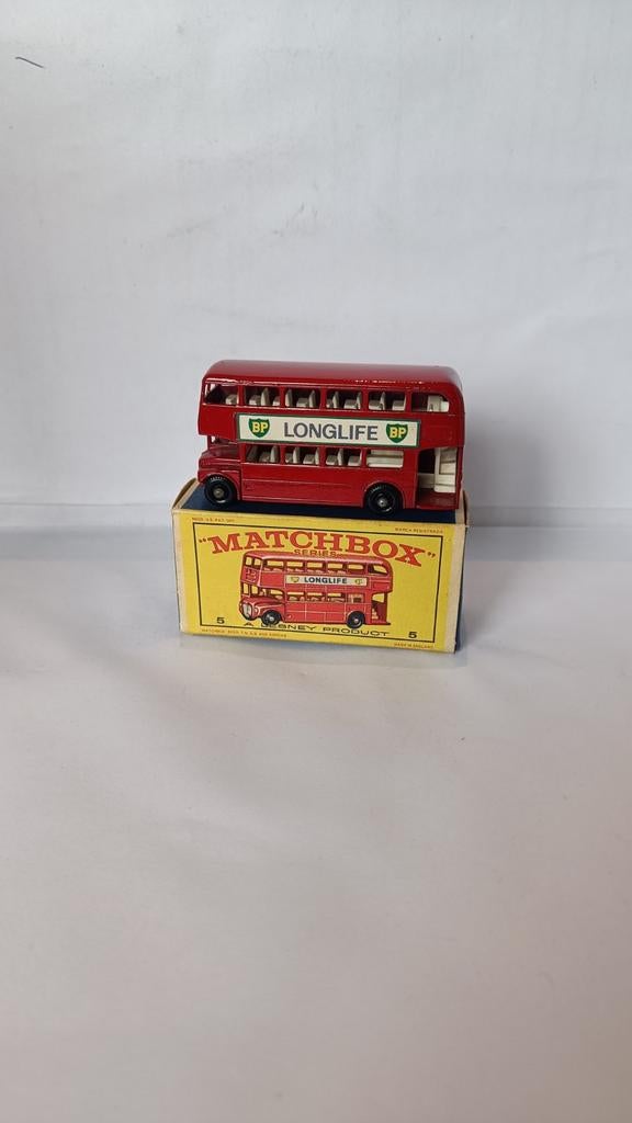 Matchbox Lesney nr5 London bus & E-box, Ophalen of Verzenden, Zo goed als nieuw, Transport