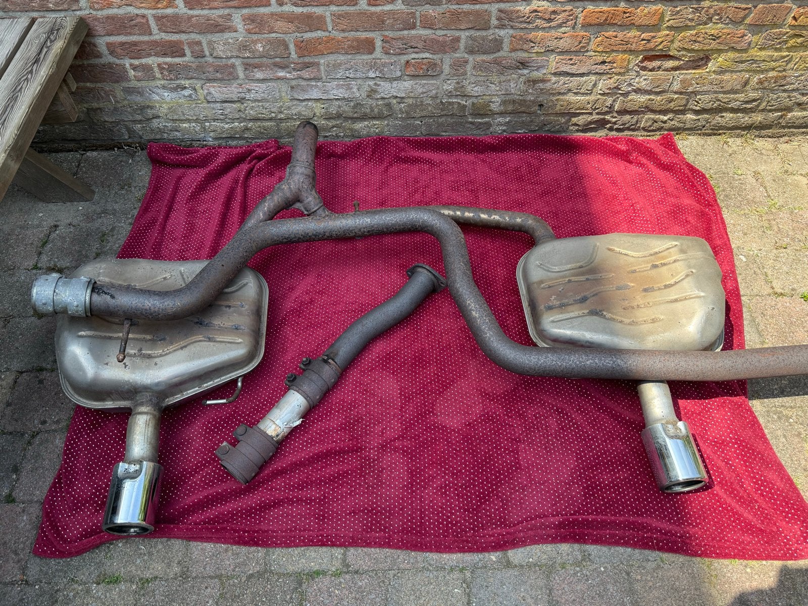 Complete uitlaat set voor Volvo V70 2009 tm 2013, Ophalen, Gebruikt, Volvo