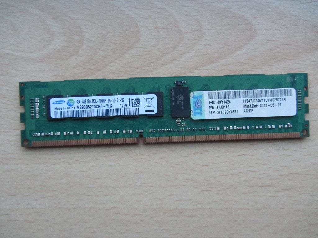 Samsung 4GB PC3-10600 DDR3-1333MHz ECC Registered CL9, Computers en Software, 1333 MHz, Server, DDR3, Ophalen of Verzenden