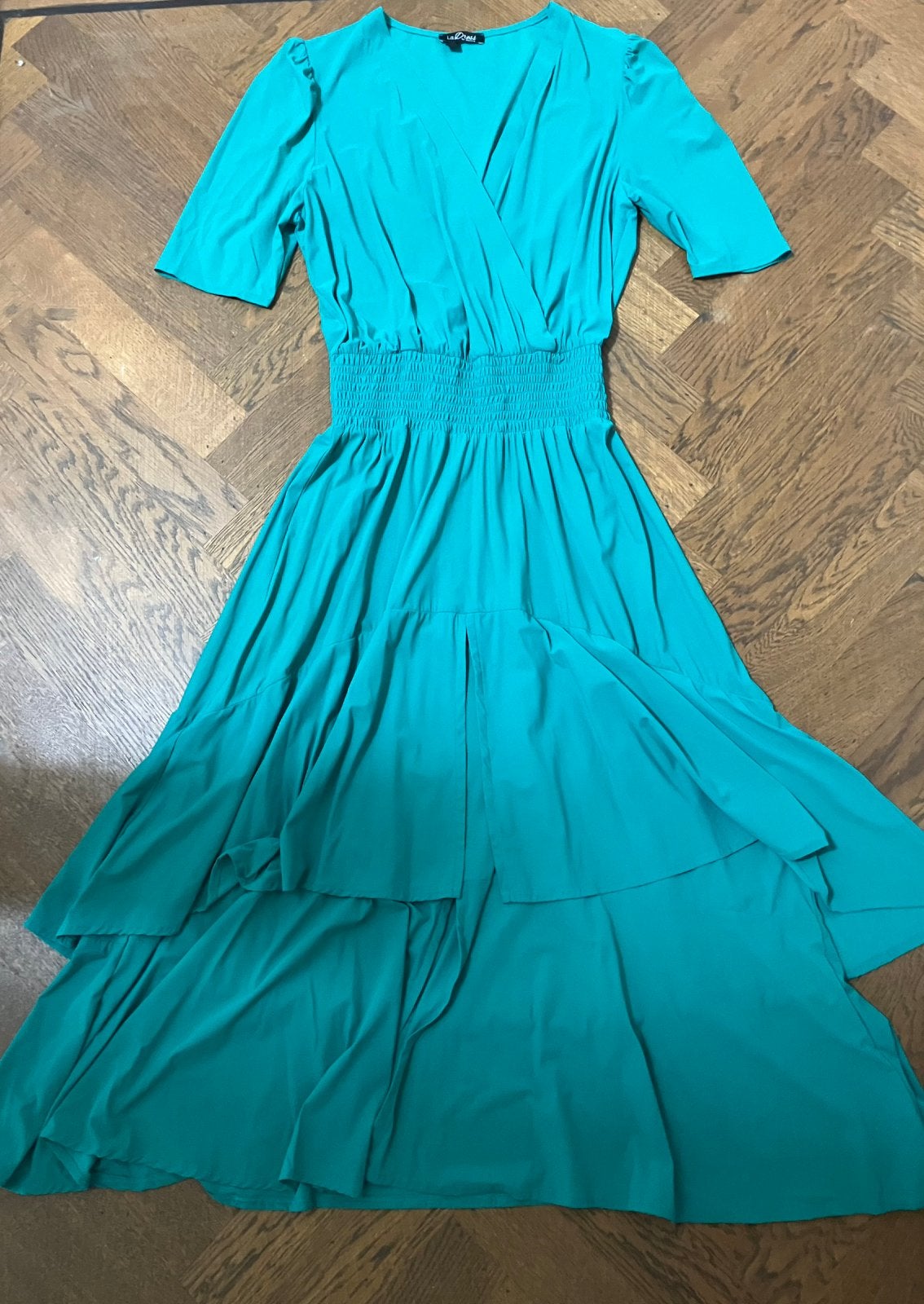 Ladress jurk Lea maat L, Kleding | Dames, Blauw, Maat 42/44 (L), Ophalen of Verzenden, Zo goed als nieuw
