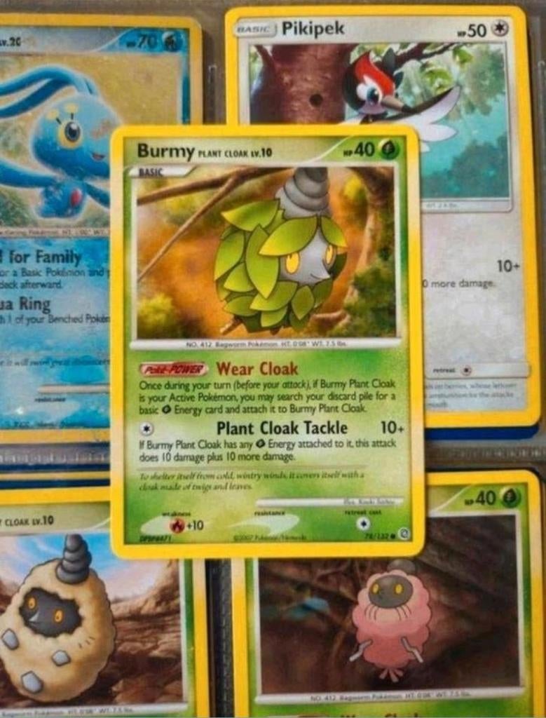 Burmy 78/132 Diamond&Pearl Secret Wonders pokemon kaart, Ophalen of Verzenden, Zo goed als nieuw, Losse kaart