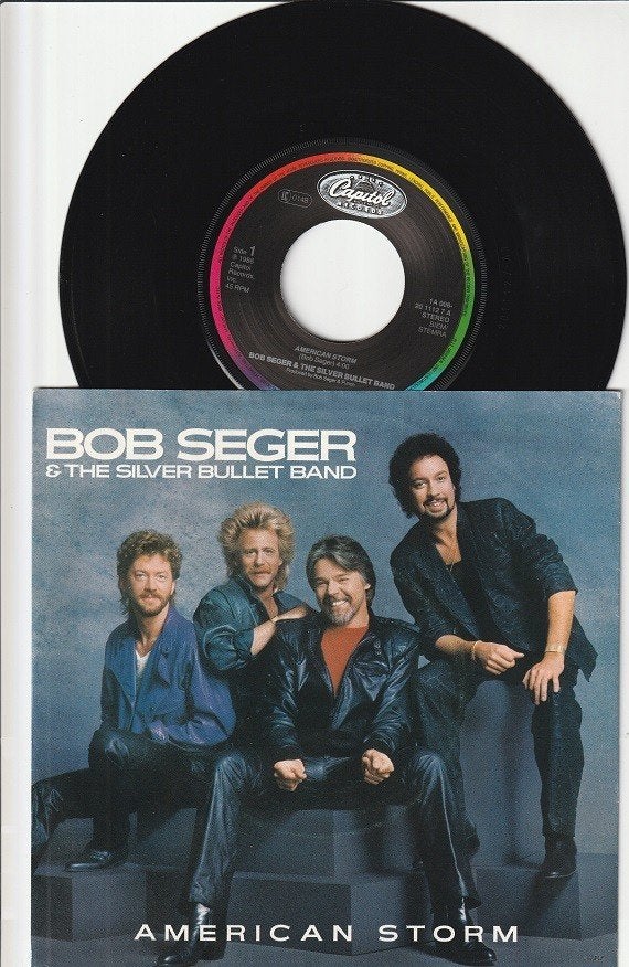 BOB SEGER & THE SILVER BULLIT BAND - AMERICAN STORM [7''] //, 7 inch, Zo goed als nieuw, Pop, Overige typen