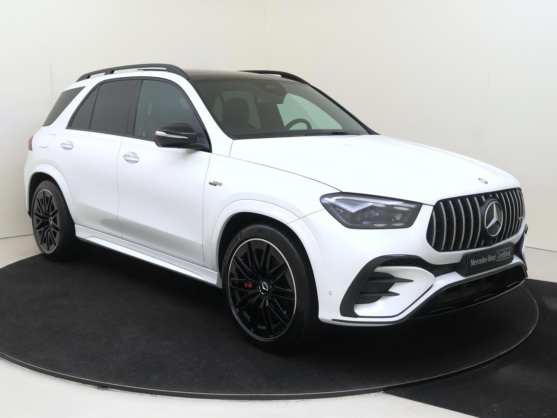Mercedes-Benz GLE-klasse AMG 53 Hybrid 4MATIC+ / Panoramadak, Auto's, Automaat, 77 km/l, Gebruikt, Wit