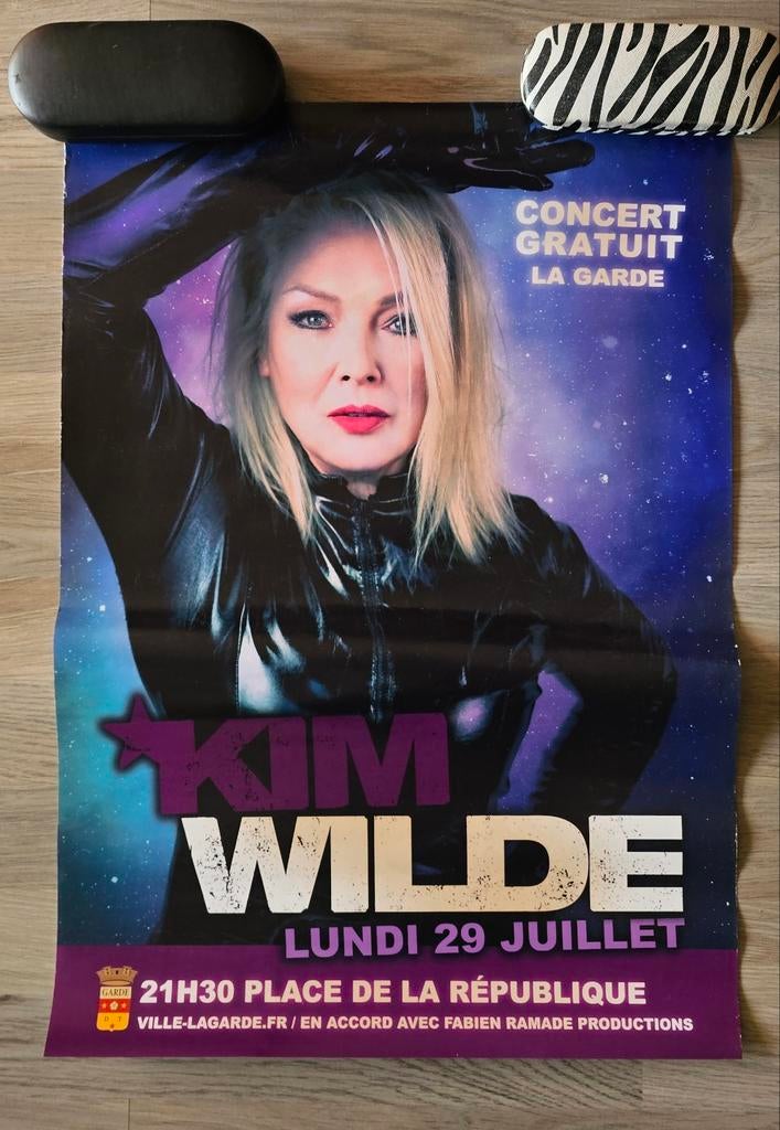 Kim Wilde Franse Alien tour concertposter, Rechthoekig Staand, Deurposter of groter, Ophalen of Verzenden, Zo goed als nieuw