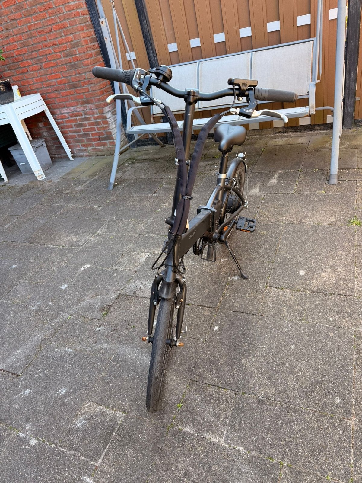 Oxylane Tilt 500e Vouwfiets - Zonder accu/lader, 20 inch of meer, Velgrem, Versnellingen, Zo goed als nieuw