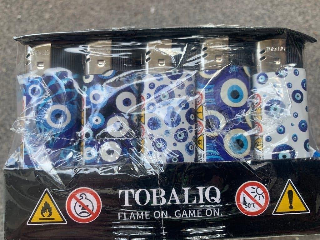 50X Aansteker Safe Eyes Print klik navulbaar, Ophalen, Nieuw, Aansteker