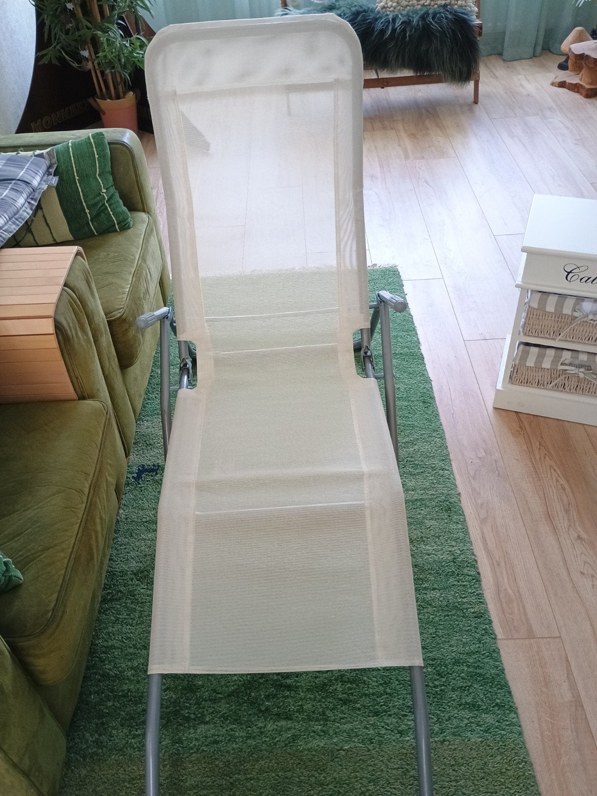 Heerlijke ligstoel met kussen, Tuin en Terras, Ophalen