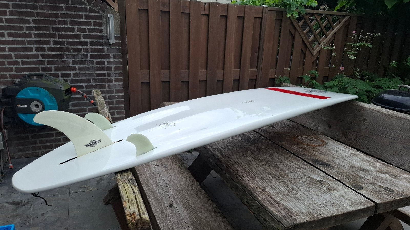 Steve Walden Magic Model Surfboard 9'2" - Longboard, Watersport en Boten, Golfsurfen, Ophalen, Gebruikt, Longboard, Met vinnen