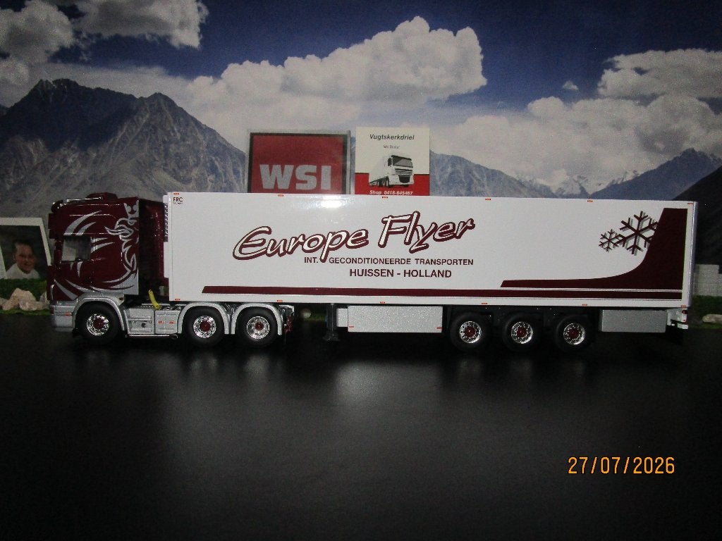 wsi 01-5085 europe flyer scania 4 series topline 6x2, Ophalen of Verzenden, Nieuw, Bus of Vrachtwagen, Wsi