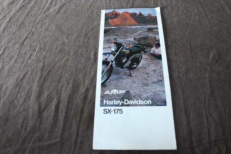 Harley Davidson SX- 175 AMF motorfiets verkoop folder, Motoren, Ophalen of Verzenden, Harley-Davidson of Buell