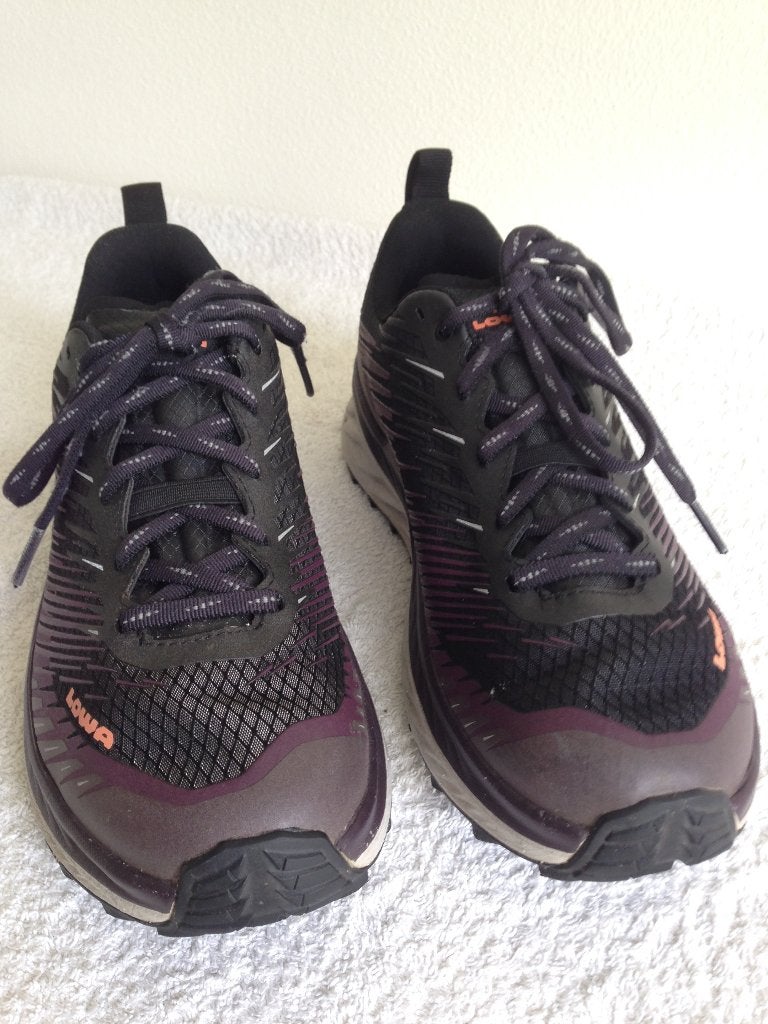 👟LOWA FORTUX  Wandelschoenen, Maat 38, Aubergine/ Zwart., Sport en Fitness, Bergsport en Wandelen, Ophalen of Verzenden, Zo goed als nieuw