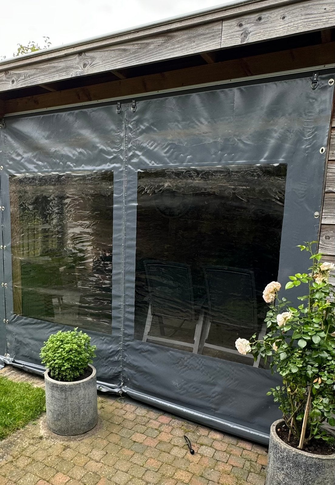 Veranda zeil, Tuin en Terras, Tuinhuizen, Ophalen of Verzenden, Zo goed als nieuw, 2 ramen