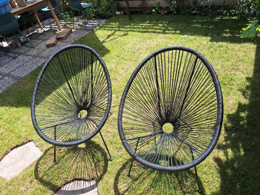 Twee tuinstoelen, Ophalen, Gebruikt, Kunststof