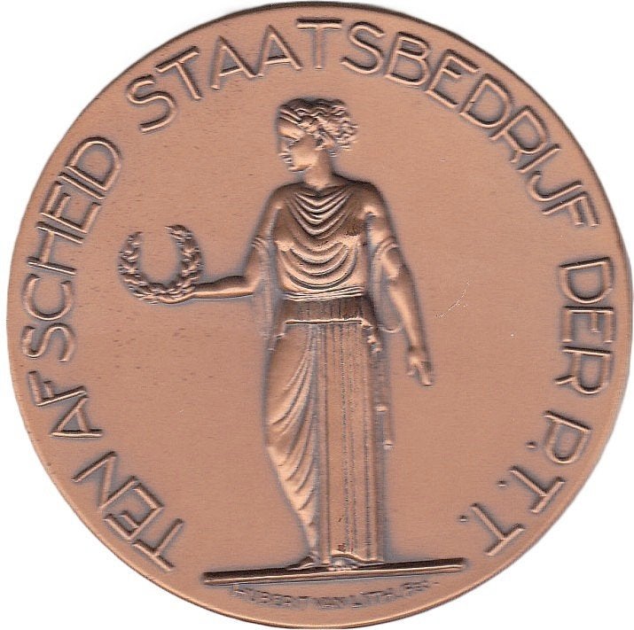 TEN AFSCHEID STAATSBEDRIJF DER P.T.T. AAN PIETER DE KANT VAN, Ophalen of Verzenden, Overige materialen